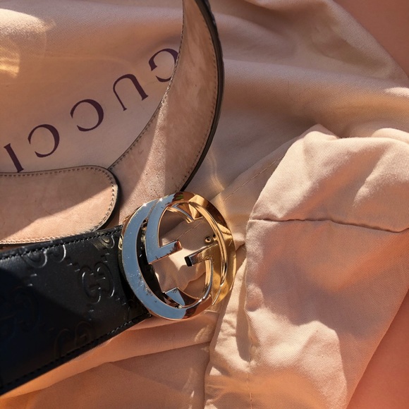 ❤️SOLD❤️Authentic Black And Gold Gucci Belt - Picture 15 of 16